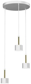 Lampadario su corda ARENA 3xGX53/11W/230V bianco/oro