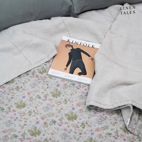 Copriletto trapuntato in lino colore naturale 200x220 cm Botany 2 &amp; Melange - Linen Tales