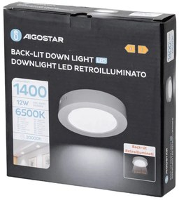 Aigostar - LED Plafoniera LED/12W/230V diametro 17,4 cm 6500K bianco