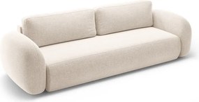 Divano color crema allungabile/con contenitore con rivestimento in ciniglia 262 cm Tonale – Cosmopolitan Design