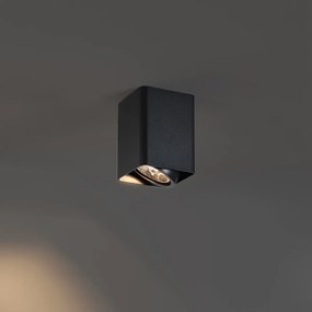 Faretto da superficie di design nero GU10 70mm orientabile e inclinabile - Vox