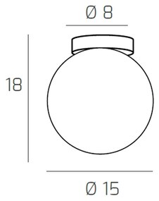 Plafoniera Contemporanea Eclipse Metallo Ottone Satinato Vetro Ambra 1 Luce G9