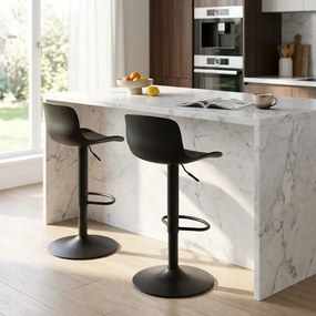 ESTEBAN - sgabello alto in acciaio