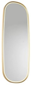 Specchio da bagno moderno oro con LED e dimmer touch - Geraldien