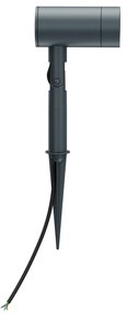Faretto con Picchetto GU10 da Giardino Orientabile Serie SHADOW - Grigio