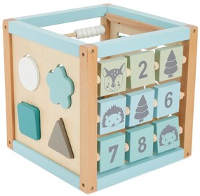 Bieco - Cubo motorio con labirinto XXL - animali del bosco