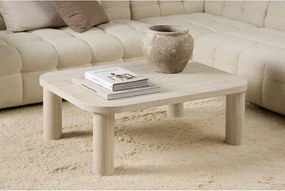 Tavolino beige effetto marmo 75x100 cm Solano - Actona