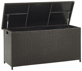Cesta da giardino rattan marrone 126 x 46 cm MODENA Beliani