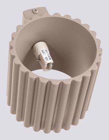 Lampada da parete grigio tortora ø 10 cm Zora – Sollux