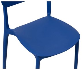 Sedia da esterno blu in plastica Hébé – Bonami Essentials