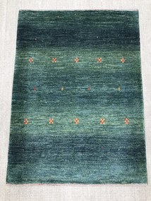 Loribaft Tappeto 120x90 Verde (Iran) Annodato A Mano