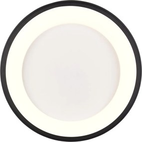 Plafoniera a LED dimmerabile nera Cardona - Trio