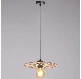 Lampadario a sospensione con filo FALCO 1xE27/60W/230V diametro 30 cm beige