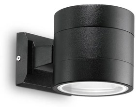 Applique Moderna Snif Round Alluminio Nero 1 Luce G9 3W 3000K Luce Calda