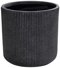Vaso per fiori  fibra di argilla grigio  ⌀ 37 cm OREOI Beliani