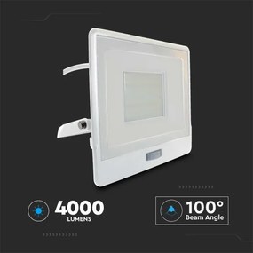 Riflettore LED con sensore LED/50W/230V 4000K IP65 bianco