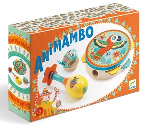 Animambo set - un tamburello, una maraca e una nacchera