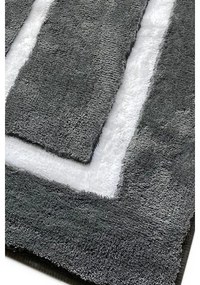 SET 3x Tappeto da bagno 60/60/100 cm antracite