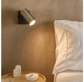 Globo 57911-1M - Faretto da parete ROBBY 1xGU10/25W/230V nero/ottone