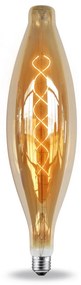 Lampadina Led Vintage a Filamento E27 Gold CT120 8W decorativa Bianco caldo 2200K Novaline