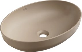 Mexen Cornelia lavabo da appoggio 50 x 37 cm, cappuccino opaco - 21885064