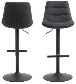 Sgabello da bar grigio con altezza regolabile (altezza seduta 65 cm) Adisa - Actona