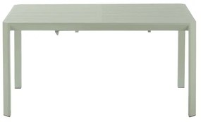 Tavolo da giardino allungabile Idaho NATERIAL in alluminio verde per 8 persone 97/149x149cm