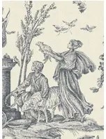 Lewis & Wood Carta da parati Toile Baptiste - Moule