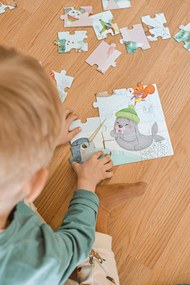 Puzzle - Palle Di Neve - 36 pezzi