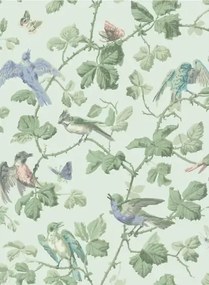 Tapete Winter Birds von Cole & Son - Duck Egg