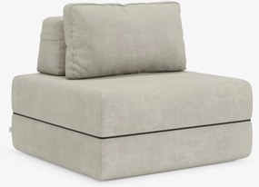 Rift poltrona letto con materasso alto 24 cm e memory foam - schienale mobile e tessuto smacchiabile T31