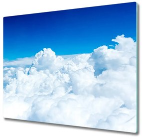 Tagliere in vetro Nuvole di volo di uccelli 60x52 cm