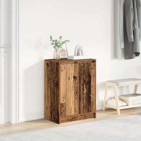 Scarpiera Legno Antico 57x34x76 Cm İn Legno Multistrato /