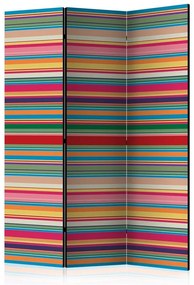 Paravento  Subdued stripes [Room Dividers]  Colore colorful, Dimensioni e Misure 135x172