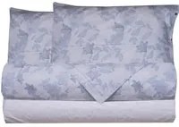 Completo letto matrimoniale gigli azzurro