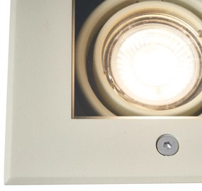Faretto da terra moderno grigio beige GU10 50mm orientabile e inclinabile IP65 - Oneon