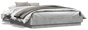 Giroletto Con Luci Led Grigio Cemento 160x200 Cm /