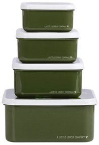 A Little Lovely Company - set di quattro scatole merenda - coccodrillo