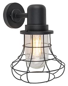 Lampada da parete per esterni rustica nera IP44 - Moreno
