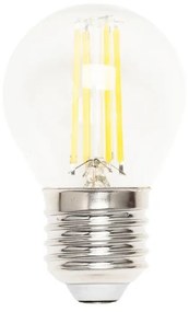 Lampada LED E27 4W a Filamento 1800K, No Flickering - G45 Colore Bianco Molto Caldo 1.800K