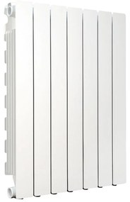 Radiatore acqua calda PRODIGE MODERN in alluminio 1 colonna, 7 elementi, interasse 700 mm, bianco