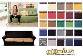 Copridivano Biancaluna Genius Color ElasticizzatoTinta Unita