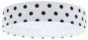 Plafoniera LED GALAXY KIDS 24W 230V bianco/nero a pois