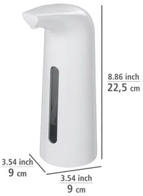 WENKO 24841100 - Dispenser per sapone LARINO 9x21,5 cm bianco