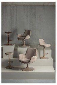 Poltrona beige con altezza del sedile regolabile Marten – WOOOD