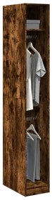 Armadio Rovere Fumo 30x50x200 Cm İn Legno Multistrato /