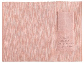 Set tovaglietta con tovagliolo scritta Quotes