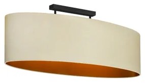 Duolla - Lampadario a plafone OVAL VEGAN 2xE27/15W/230V color crema