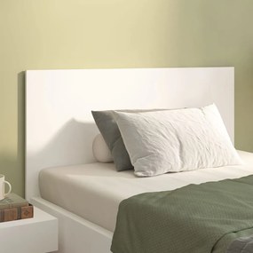 Testiera Per Letto Bianca 120x1,5x80 Cm İn Legno Multistrato /