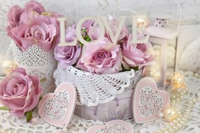 Quadro su tela – Decorazione romantica in stile vintage